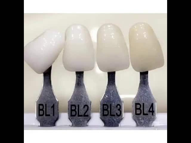 bl3 درجات الوان الاسنان bl2